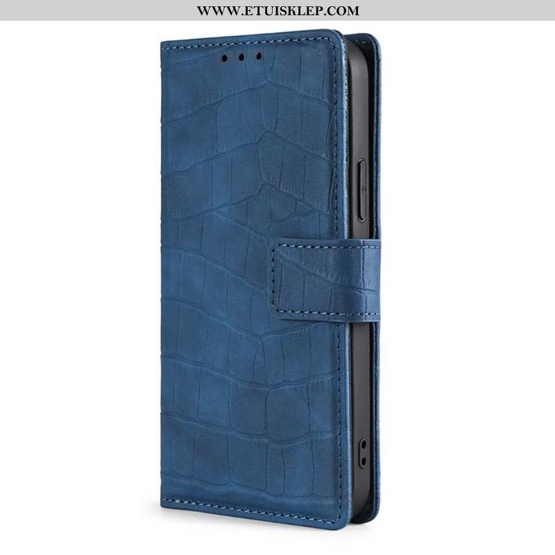 Etui Folio do Samsung Galaxy A13 Efekt Skóry Krokodyla